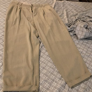 Tommy Bahama Relax 100% Silk Khaki Pants